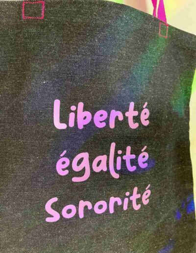 sac tote bag slogan féministe sororité