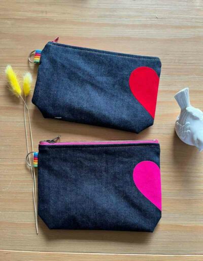 trousse jean cœur