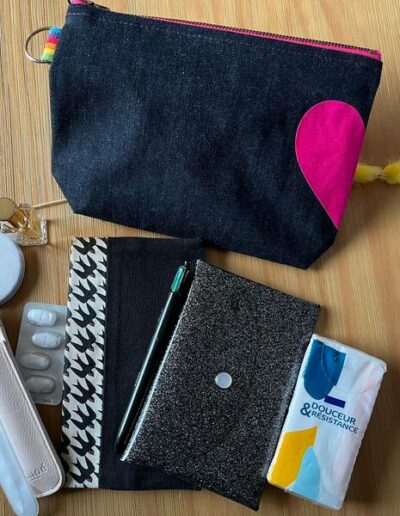 trousse jean cœur